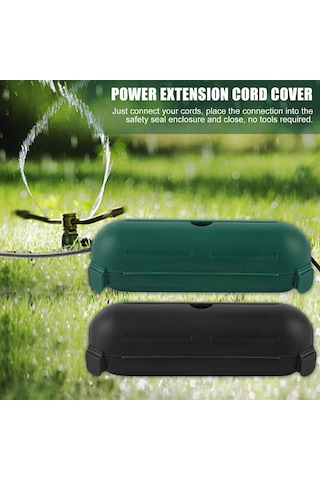 Kosona Su Geçirmez Elektrik Kablosu Koruma Kutusu - 2 Adet Yeşil, Ip44 Dayanıklı Pp Malzeme