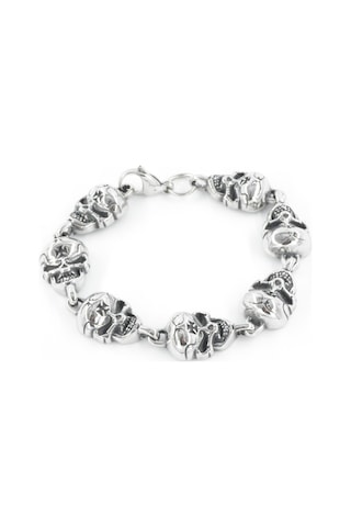 Skull Çelik Bileklik N11.3289 Çelik