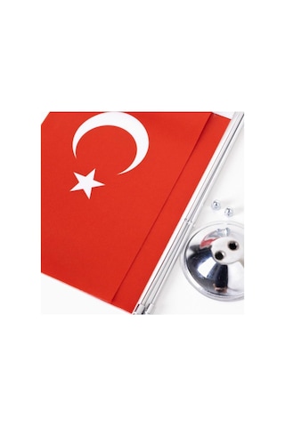 Zc Bayrak Türkiye 2li Masa Bayrağı Saten Kumaş Dijital Baskı 15x22,5 Cm Diğer