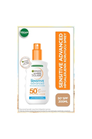 Garnier Ambre Solaire Sensitive Güneş Koruyucu Sprey SPF 50+ 200 ML