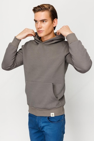 Igs İgs Standart Kapüşonlu Erkek Sweatshirt Koyu Gri