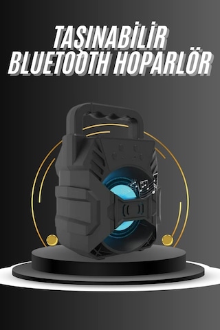 Kablosuz Bluetooth Hoparlör Ses Bombası Rgb Işıklı Taşınabilir Yüksek Ses Kaliteli -