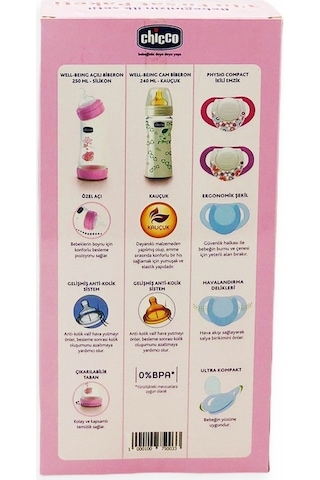 Chicco Bebeğinizin İlk Seti Pembe Paket 3'lü