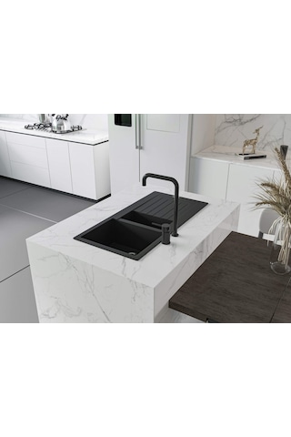 Granit Eviye Harlem T2 Siyah 100x50 Siyah