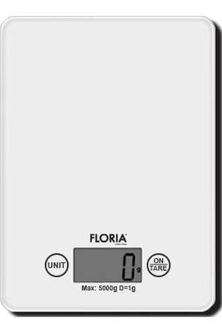 Zln1685 Dijital Mutfak Tartısı Hassas Ölçüm Lcd Ekran 5 Kg Kapasiteli Beyaz