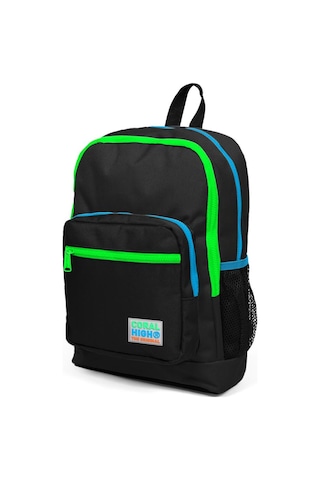 Coral High Kids Siyah Dört Bölmeli Okul Sırt Çantası 23717