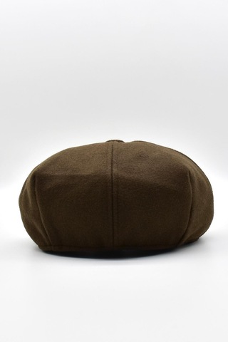 Külah Erkek Dökümlü Kışlık Newsie Kasket Premium Irish Flat Cap Şapka - Kahve Kahverengi