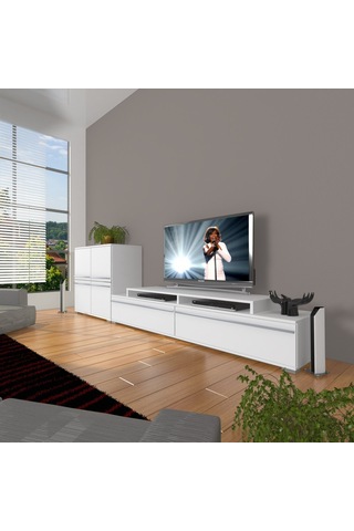 Decoraktiv Ekoflex On Mdf Tv Ünitesi Tv Sehpası Beyaz