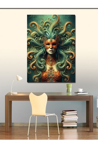Kanvas Tablo Medusa Ve Dalgalar 70cmx100cm