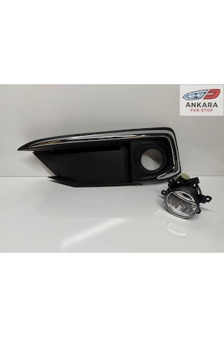 Honda Civic Fc5 2019-2021 Makyajlı Kasa Sis Lamba Ve Kapak Takımı Ön Sol Krom Tip Kapak + Ledli Sol Ön Sis