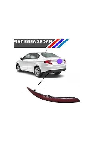 Egea Sedan Arka Tampon Reflektörü Sol Taraf 2015 - 2021 51998151 M3695