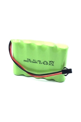 6V 2700Mah Oyuncak Araba Bataryası Siyah Soketli Nl 6V 2700Ma
