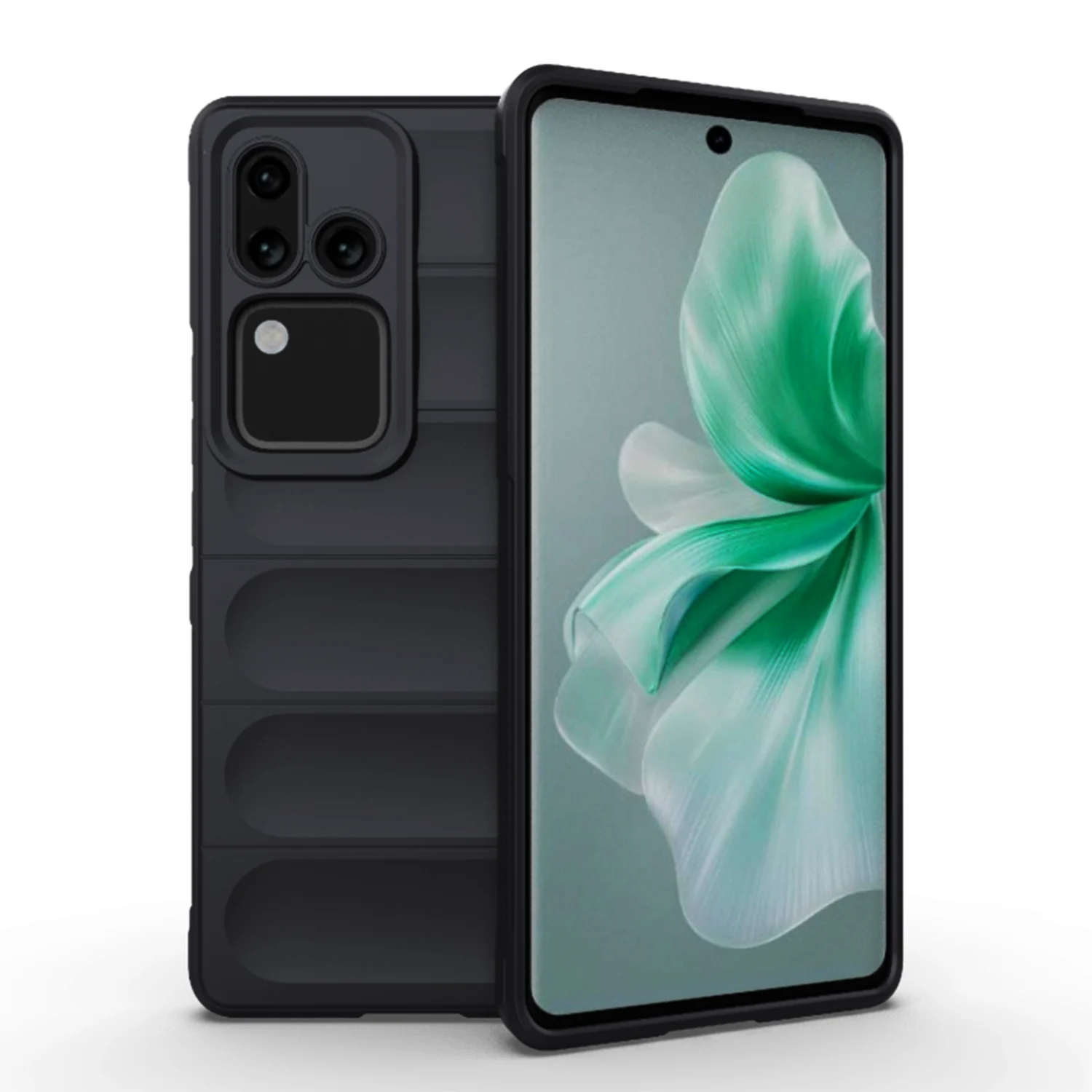 Microcase Vivo V30 5g / Vivo S18 Miami Serisi Darbeye Dayanıklı Silikon Kılıf - Al3420 Siyah