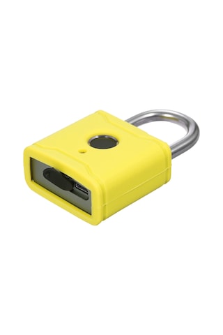 Hallow T1004d Akıllı Bt Parmak İzi Asma Kilit Şarj Edilebilir Sarı