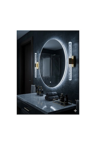 Bubblelight Medium 40 Cm Modern Tasarım Led Aplik - Duvar Lambası - Gold - Elektrikli - Beyaz Led Gold