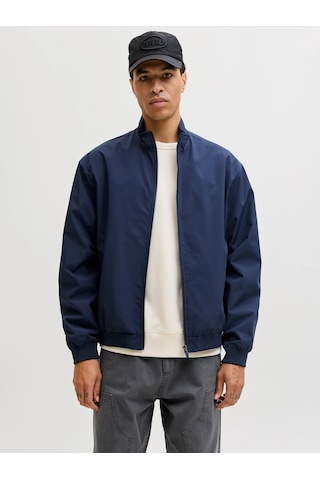 Jack & Jones Jack&jones Jjecharge Stand Collar Erkek Bomber Ceket 12288895 Lacivert