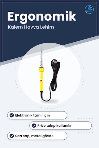 Kalem Havya Tamir Lehim Makinesi Ergonomik Yaylı Elektrikli Lehim