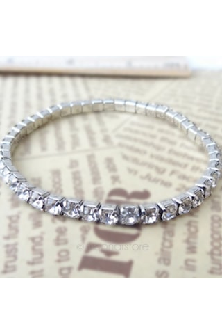 Zirkon Taşlı Suyolu Bileklik Sevgililer Günü Hediyesi Çok Renkli