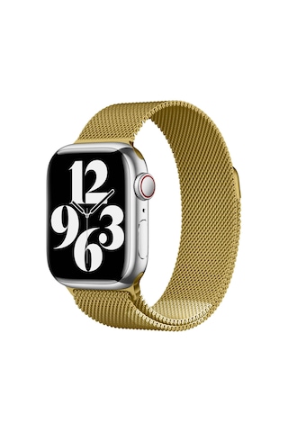 Watch 44mm Uyumlu Krd-01 Metal Zore Kordon-gold