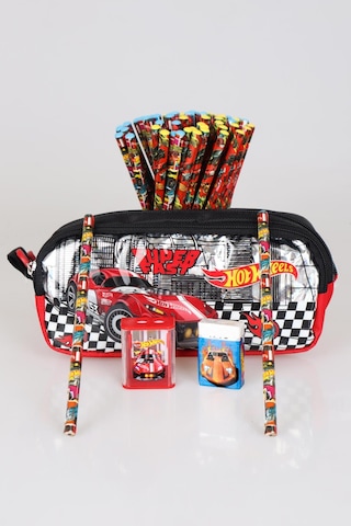 Yeni Sezon Lisanslı Hot Wheels Kalem Çantası,2 Adet Kurşun Kalem,silgi Ve Çift Bıçaklı Kalemtraş Kırtasiye Seti Diğer