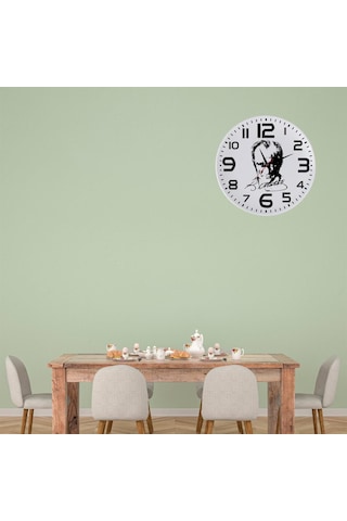 Mustafa Kemal Atatürk İmzalı Ve Fotoğraflı Cam Duvar Saati Cam