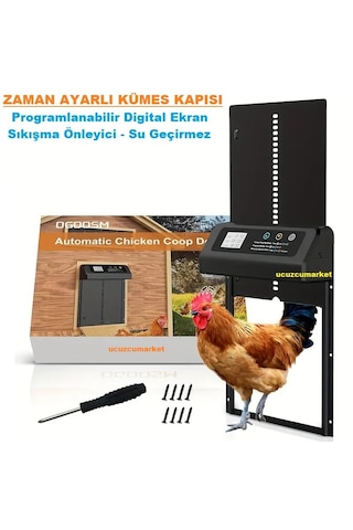 Zaman Ayarlı Digital Ekran Kümes Kapısı