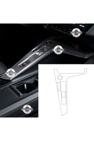 Peugeot 308 Uyumlu Vites Etrafı Uyumlu Tpu Koruyucu 2022-2026