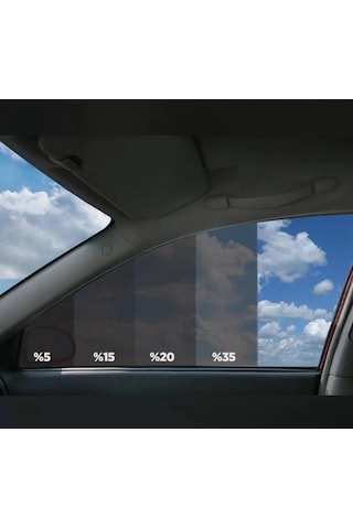 %05 Koyu Ton Siyah Cam Filmi Ev - Araba - Balkon - Ofis 90cm X 3metre