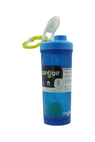Contigo Fit Shake & Go 700 Ml Shaker Sızdırmaz Karıştırma Şişesi, Bpa Sız Plastik Mavi Contigo Fit Shake & Go 700 Ml Shaker Sızdırmaz Karıştırma Şişesi, Bpa Sız Plastik Mavi