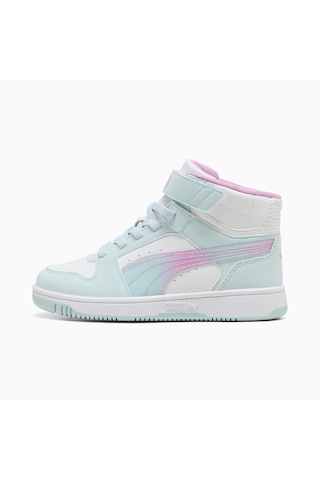Puma Rebound Slam Mıd Faded Glow Çocuk Ayakkabısı Çok Renkli