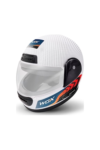 Wogen Fullface Kask Karbon Beyaz
