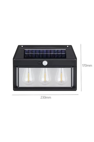 Mrs Solar Hb-500 Dekoratif Güneş Enerjili Bahçe 3 Adet Led Ampül