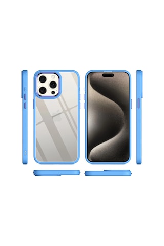 Mepa Apple, Uyumlu iPhone 15 Pro Max Kılıf Power Silikon - Lila Najmaddin standart