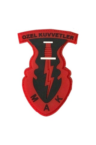 Single Sword 3d Silikon Mak Özel Kuvvetler Arması Patch 001