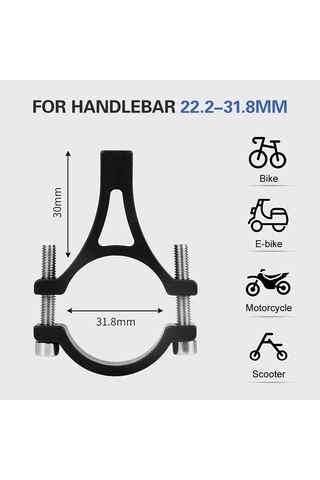 Qingmipy Alüminyum Bisiklet Telefon Tutucu, Üç Tırnaklı Kilitleme, Sağlam Ve Titreme Engeli, Dikey-yatay Ayar, Siyah, 3.0-6.8 İnç Telefon Uyumlu