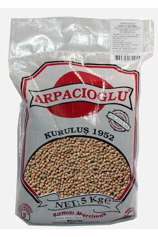 Arpacıoğlu® Kabuklu Mercimek 5 KG Arpacıoğlu® Kabuklu Mercimek 5 KG