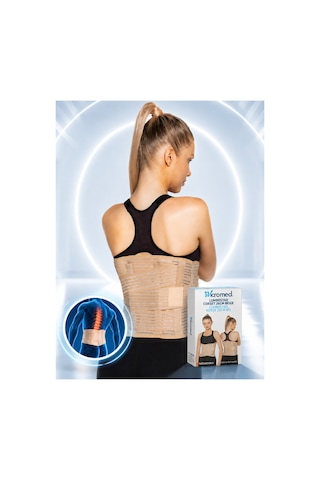 Lumbostad Lumbosakral 26cm Korse Bej Standart Fıtık Rahatlatır Lomber Disk Herni