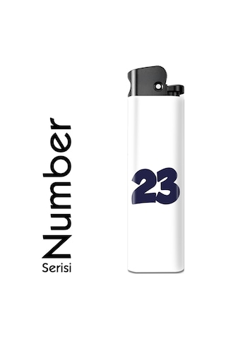 Number Serisi Tasarım Çakmak Minimal 23 Yazılı Çakmak