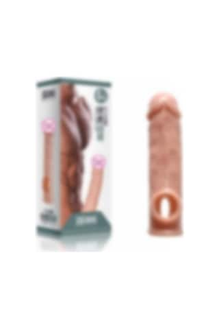 Hızlı Express Big 16 Cm Realistik Uzatmalı Penis Kılıfı + Kaydırıcı