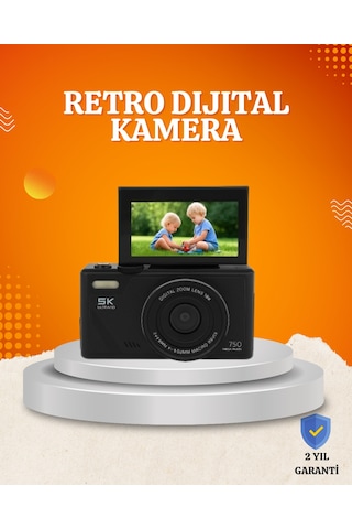 75mp 5k Video Destekli Dijital Kamera 18x Zoom Çok Eksenli Stabilizasyon Çocuk Kamera