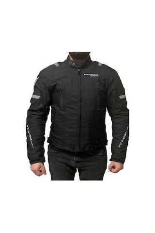 Venom Air Racing Motosiklet Montu 4 Mevsim Motorcu Touring Mont Siyah