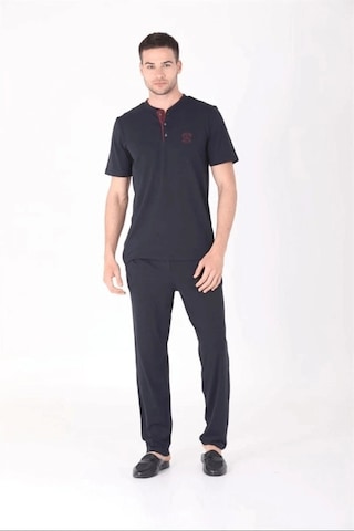 Kocabey 4'lü Pijama Takımı Lacivert