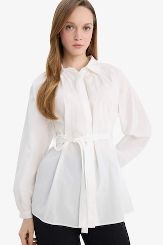 Defacto Relax Fit Poplin Gömlek Tunik G7704ax26spwt32 Beyaz-wt32