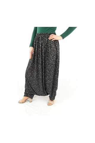 Özözkanlar Çiçekli Yöresel Menekşe Aşağıdan Ağlı Bayan Şalvar 42 Çok Renkli