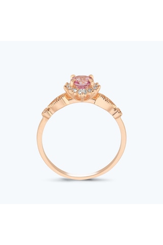 Altınbaş Pırlanta Pembe Safir Vintage Yüzük Pnf003pps-14k