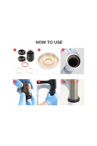 Fosenze Dağ Bisikleti Amortisör Ön Çatalı Geri Dönüşücü Orijinal Lastik 36mm Ölçü İçin Spreyli Tamir Seti Çok Renkli