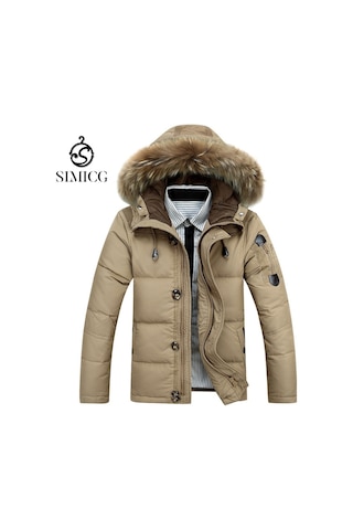 Erkek Kalınlaştırılmış Rüzgarlık Ceket Haki