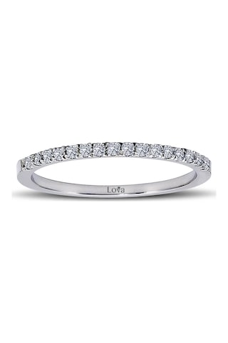 Lova 0,15 Karat Pırlanta Yarımtur Yüzük - 1030147