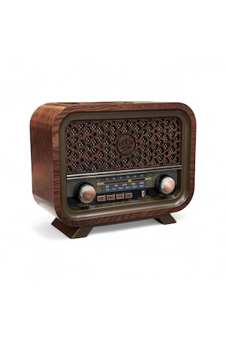 Rt-736a Nostaljik Ahşap Görünüm Radyo,eskitme Trend Nostalji Radyo