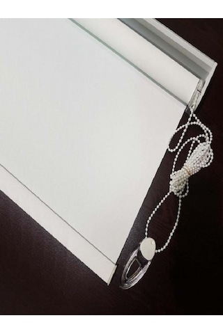 Mat Polyester Beyaz Stor Perde Beyaz